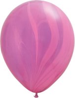 11" Pink Violet Rainbow Super Agate Balloons 25pk