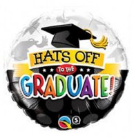 18" Hats Off To The Graduate Foil Balloons