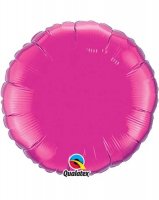 18" Magenta Round Foil Balloon
