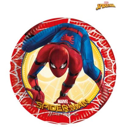 Spiderman Homecoming Paper Plates 8pk