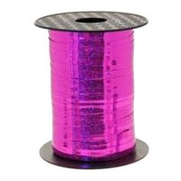 (image for) Metallic Holographic Cerise Pink Curling Ribbon 250m
