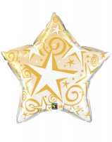 (image for) Gold Starblast Balloons
