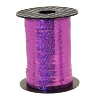 (image for) Metallic Holographic Baby Pink Curling Ribbon 250m
