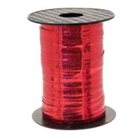 (image for) Metallic Holographic Red Curling Ribbons 250m