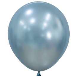 (image for) 18" Silk Arctic Blue Latex Balloons 25pk