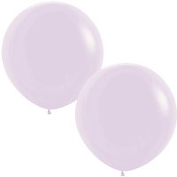 (image for) 24" Pastel Matte Lilac Latex Balloons 10pk