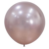 (image for) 24" Silk Pink Blossom Latex Balloons 3pk