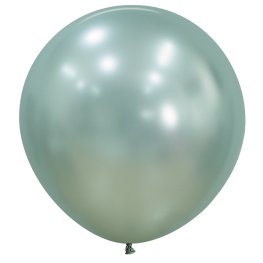 (image for) 24" Silk Cool Mint Latex Balloons 3pk