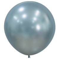 (image for) 24" Silk Arctic Blue Latex Balloons 3pk