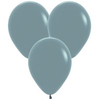 (image for) 5" Pastel Dusk Blue Latex Balloons 50pk