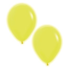 (image for) 5" Neon Yellow Latex Balloons 50pk