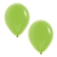 (image for) 5" Neon Green Latex Balloons 50pk