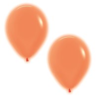 (image for) 5" Neon Orange Latex Balloons 50pk