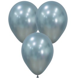 (image for) 5" Silk Arctic Blue Latex Balloons 50pk