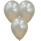 (image for) 5" Silk Cream Pearl Latex Balloons 50pk