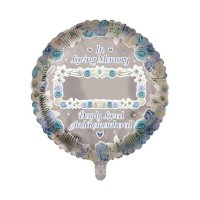 (image for) 18" Loving Memory Personalised Blue For Balloons