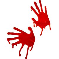 (image for) Blooded Hands Window Decorations