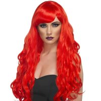 Red Desire Wigs With Fringe