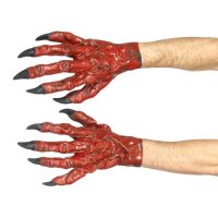 Red Devil Halloween Hands