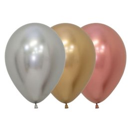 (image for) 12" Reflex Deluxe Assorted Latex Balloons 50pk