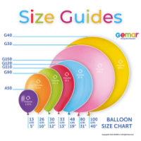 Gemar Balloons Size Guide