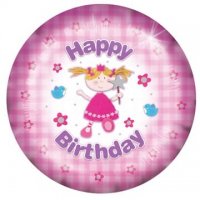 (image for) 18" Happy Birthday Fairy Foil Balloons