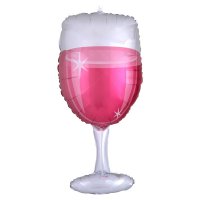 Rose Glass Drink Supershape Balloons