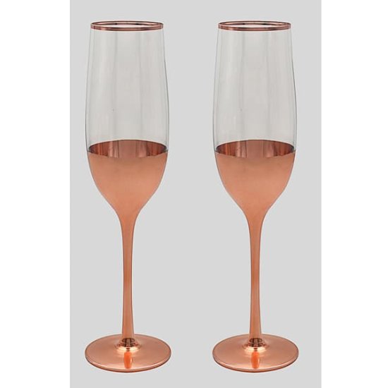 (image for) Rose Gold Flutes Set Of 2