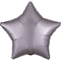(image for) 18" Satin Luxe Greige Star Foil Balloons