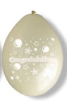 10" Congratulations Latex Balloons 6 Packs Of 10