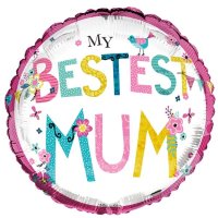 (image for) 18" My Best Mum Foil Balloons