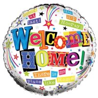 18" Welcome Home Foil Balloons
