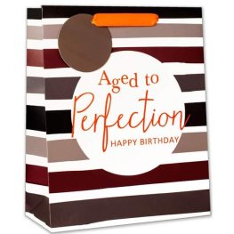 (image for) Aged To Perfection Happy Birthday Medium Gift Bag