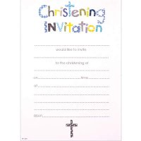 Boys Christening Invitations 20pk