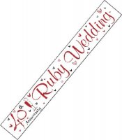 Ruby Anniversary Banner