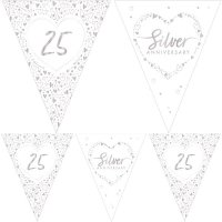 (image for) Silver Anniversary Paper Flag Bunting