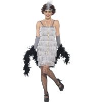 Silver Flapper Costumes