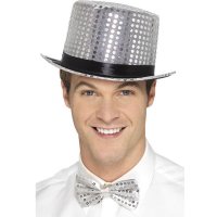 (image for) Silver Sequin Top Hats