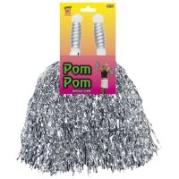 (image for) Silver Pom Poms