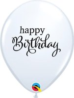 (image for) 11" Simply Happy Birthday Latex Balloons 25pk