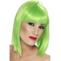 Neon Green Glam Wigs