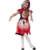 Zombie Miss Hood Girls Halloween Costume