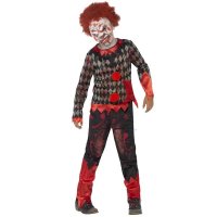 Deluxe Zombie Clown Halloween Costume
