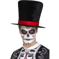 Day Of The Dead Black Top Hat