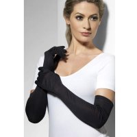 Long Black Gloves 52cm