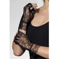 (image for) Black Fingerless Lace Gloves
