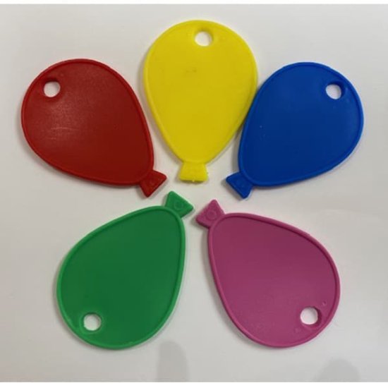 (image for) Primary Coloured Assorted Balloon Shaped Weights 100pk