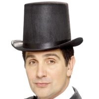 (image for) Black Stovepipe Topper Hat