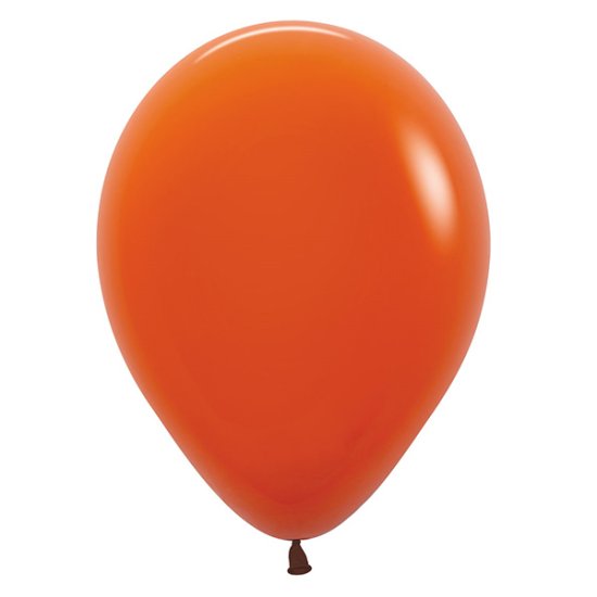 (image for) 12" Fashion Sunset Orange Latex Balloons 50pk