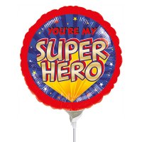 9" Super Hero Mini Air Fill Balloon